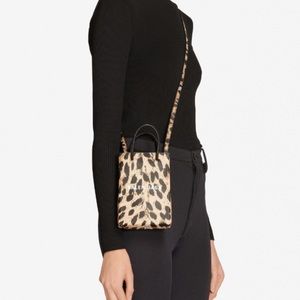 New BALENCIAGA Animal Print phone bag